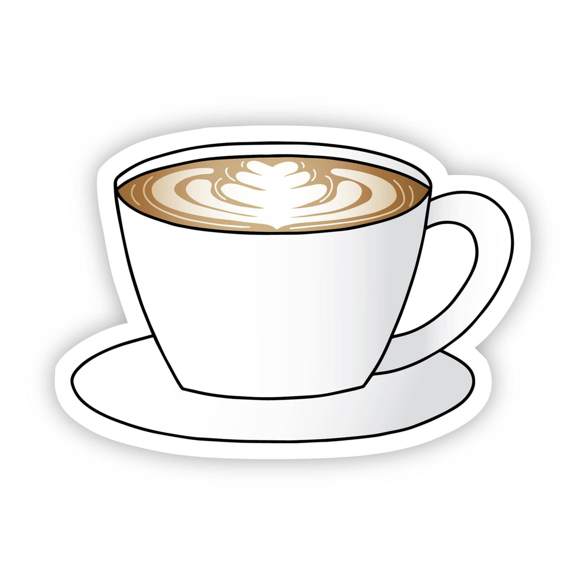 Latte Coffee Aesthetic Sticker