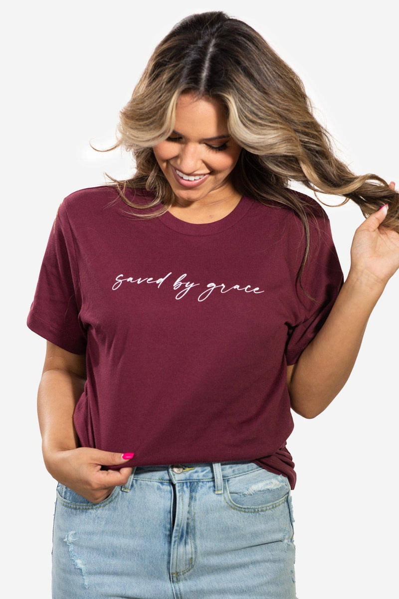 Saved by Grace Graphic Tee