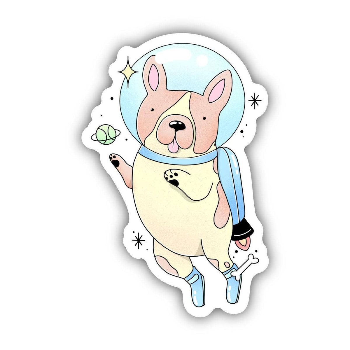 Cute Space Dog Astronaut Sticker